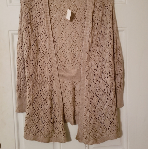Basic editions women's Small open front cardigan - Picture 2 of 6